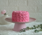 Pink Rosette Cake