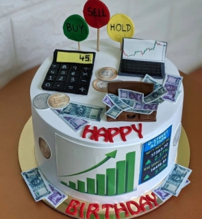 Stock market Theme Cake