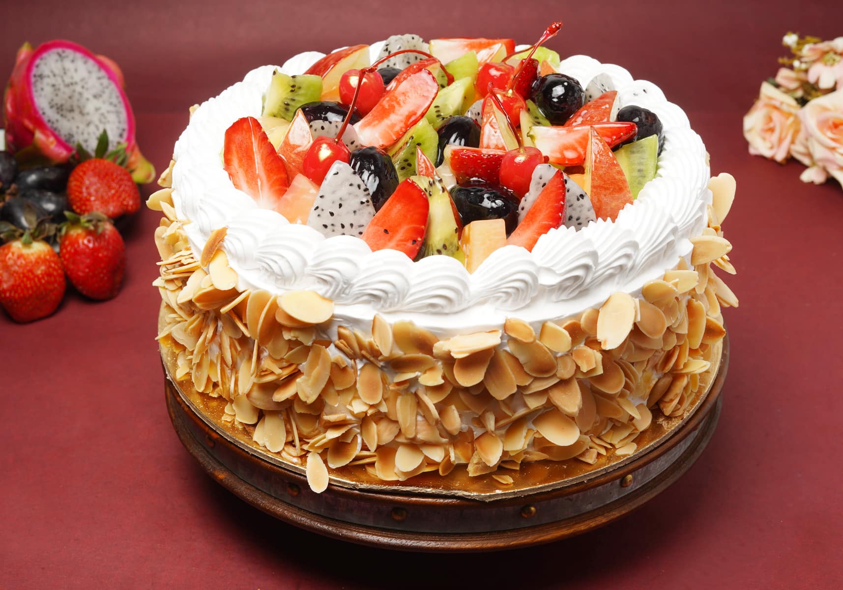 Order Fresh Fruit Cake | Online fruit Cake - onlinecake.in